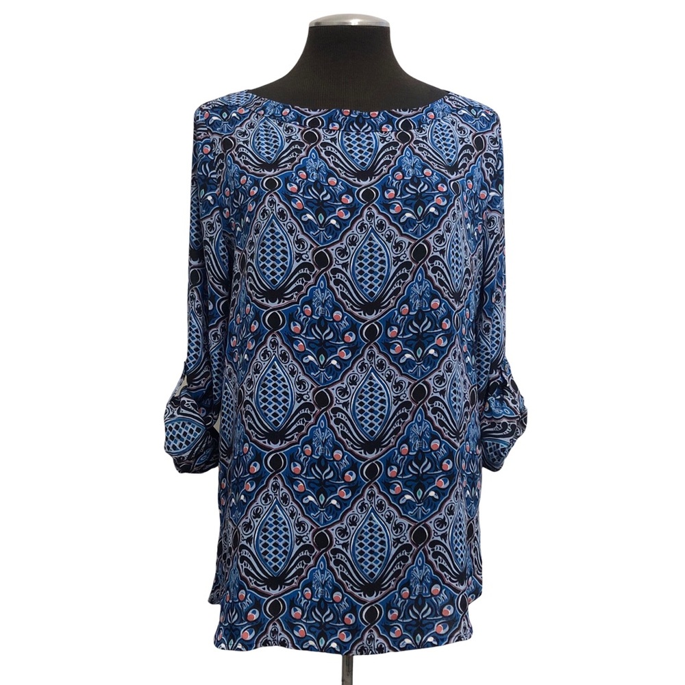 LOFT - Baroque Tab Sleeve Blouse - Picture 2 of 10